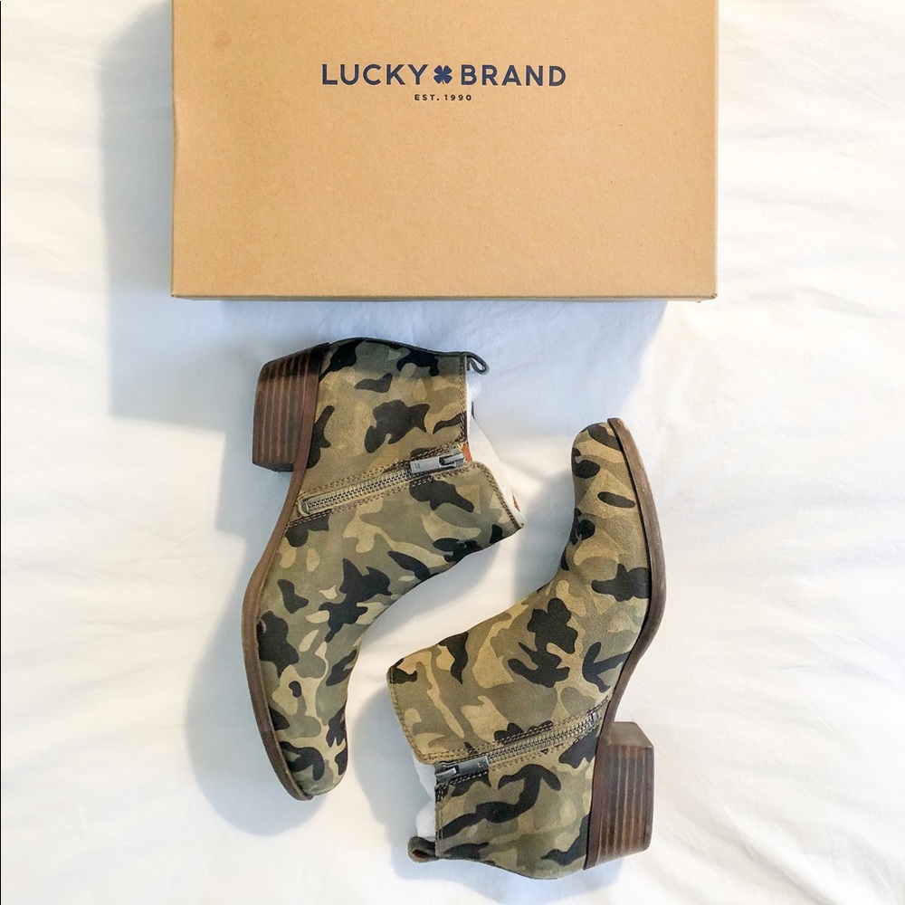 Lucky Brand Basel Camo Bootie